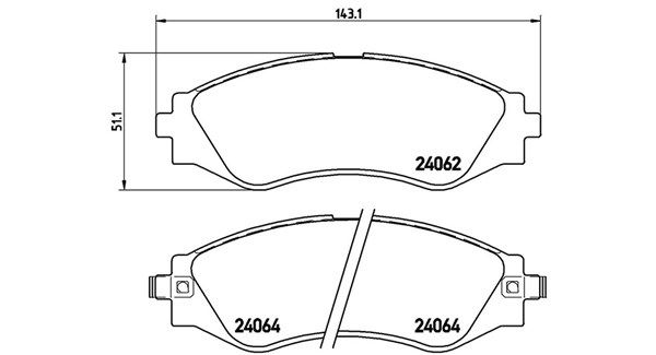 MAGNETI MARELLI stabdžių trinkelių rinkinys, diskinis stabdys 363700410006